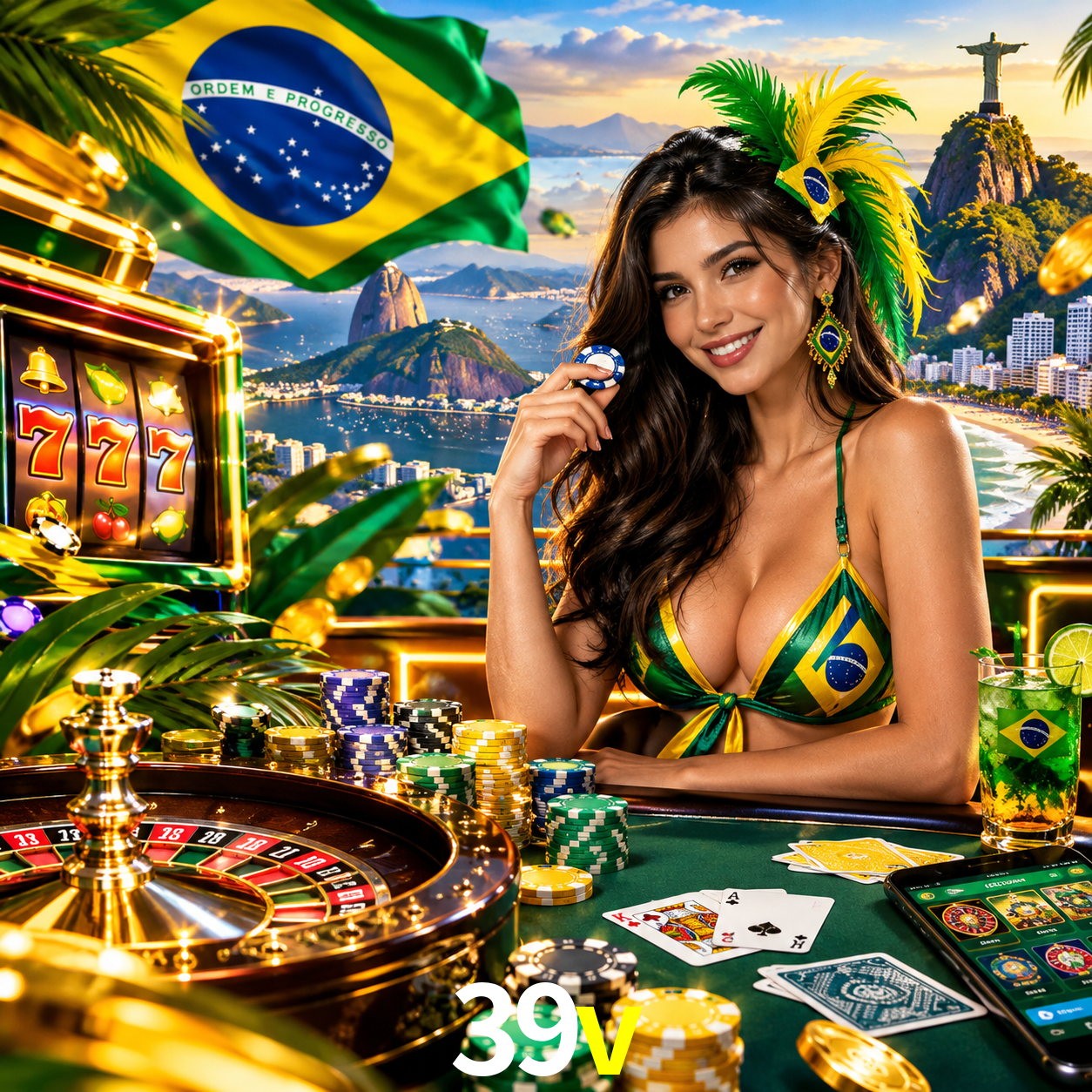 39v: Jogos de Caça-Níqueis-Altas Recompensas, Roleta-Velocidade, Blackjack-Desafios Máximos